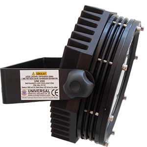UNIVERSAL UNI-200 Kızılötesi Infrared LED Projektör IP68 IK10 Araç Üstü IR Spot